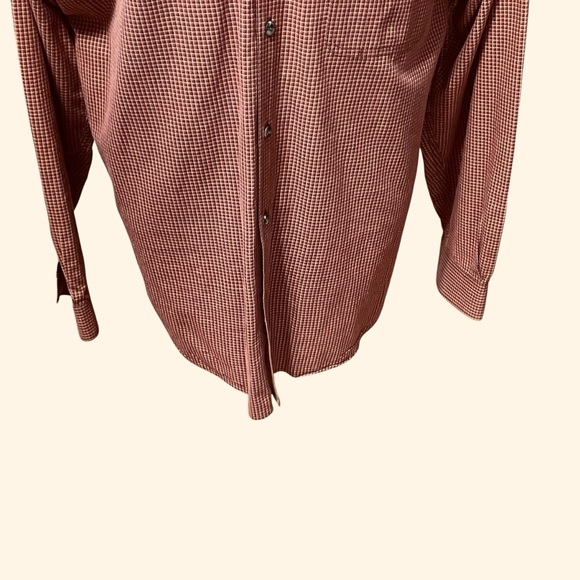 Columbia Sportswear Men's Button Down Long Sleeve Red Tan Check Shirt L - Picture 5 of 15